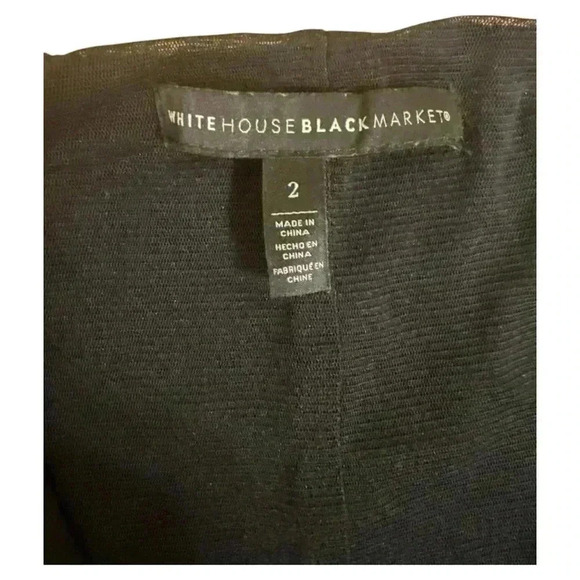 White House Black Market Long Sleeve Ruched Body Con Dress Size 2 - Picture 10 of 11